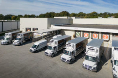 Food Bank of Iowa fleet lined up at dock