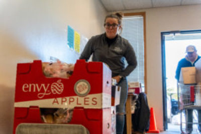 Food rescue at Urbandale Food Pantry on Feb. 9, 2024.